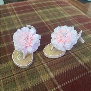 bebe Pink Floral Kids Sandals